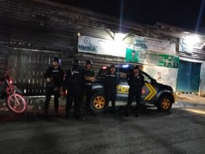 Telusuri Lokasi Rawan Gangguan Kamtibmas Tim Spartan Polres Tanjungbalai Patroli Malam