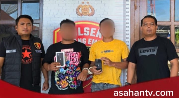Unit Reskrim Polsek Simpang Empat Tangkap 2 Pelaku Jambret HP