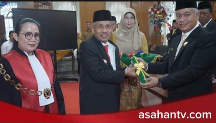 Pjs Bupati Asahan Ikuti Pengucapan Sumpah/Janji Pimpinan DPRD Kabupaten Asahan Masa Jabtan 2024-2029