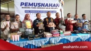 Bea Cukai Teluk Nibung Musnahkan Barang Ilegal Senilai Rp 1,4 Miliar