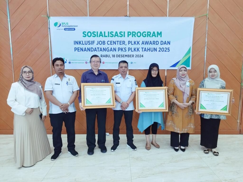 BPJS Ketenagakerjaan Cabang Binjai Gelar Monev dan Penganugerahan Pusat Layanan Kecelakaan Kerja