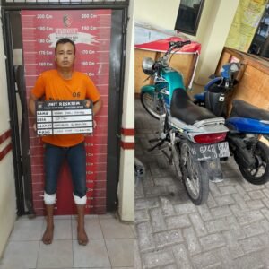 Terekam Kamera CCTV Pelaku Pencurian Sepeda Motor Ditangkap Polisi