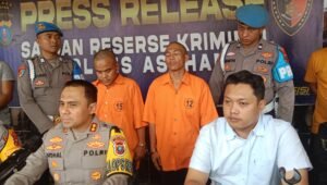 Unit Jatanras Polres Asahan Ungkap Kasus Pembunuhan Dua Orang Pelaku Ditangkap