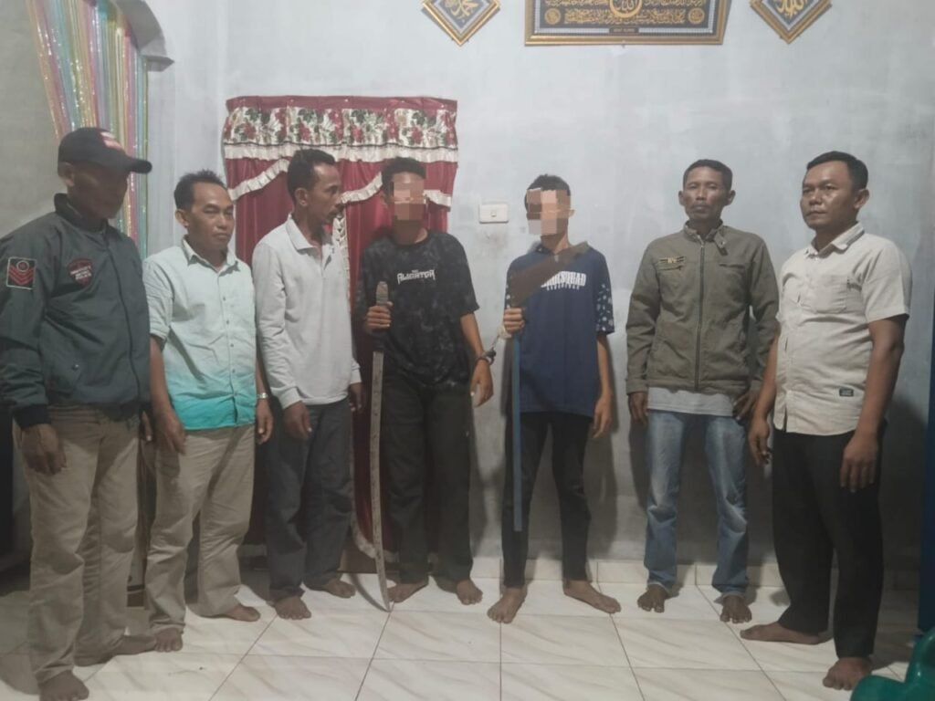 Dua Remaja Anggota Geng Motor Tawuran Bawa Sajam Diamankan Polsek Kota Kisaran