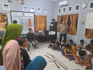 Polisi Amankan 9 Remaja Anak Dibawah Umur Hendak Tawuran di Kisaran