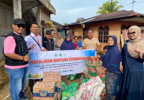 LAZISMU Asahan Salurkan Bantuan Rp116 Juta Kepada Warga Terdampak Bencana di Sumatera