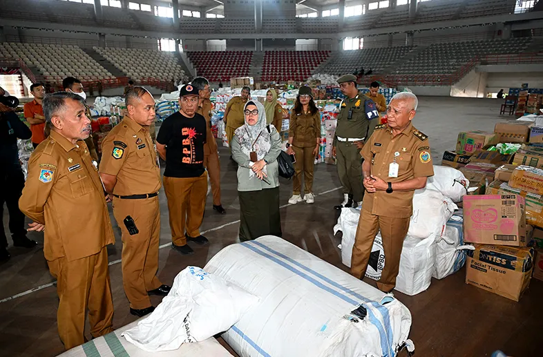 Wagub Sumut Kawal Logistik Bantuan Korban Bencana