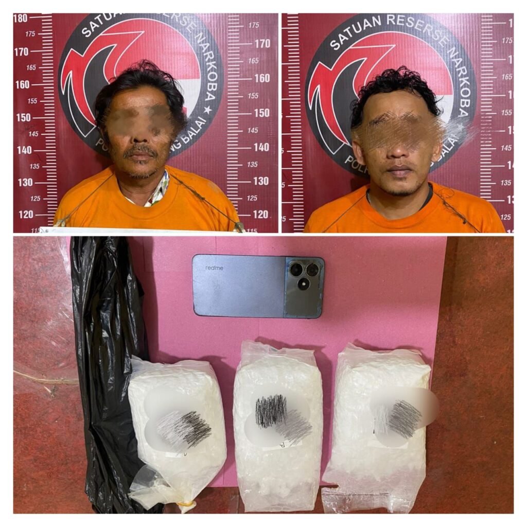 Peredaran Narkotika di Tanjungbalai Dua Nelayan Ditangkap, Polisi Sita Hampir 3 Kg Kokain