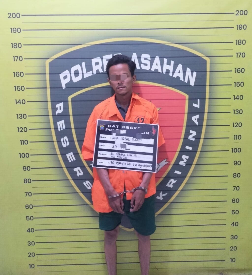 Satreskrim Polres Asahan Ciduk Tersangka Tindak Pidana Penganiayaan yang Sempat Kabur