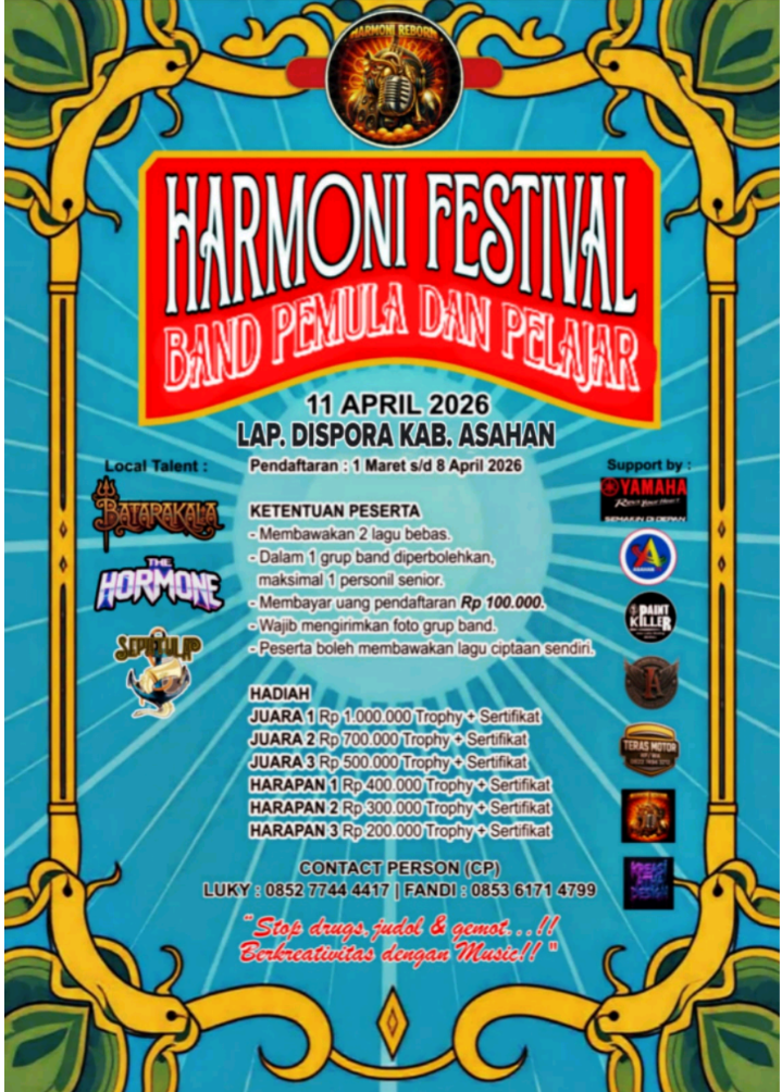 Harmoni Festival Band Pelajar dan Pemula se-ASTARA, Satu Pemain Senior Boleh Bermain
