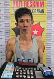 Polsek Kota Kisaran Ringkus Pengedar Sabu di Warung Tuak