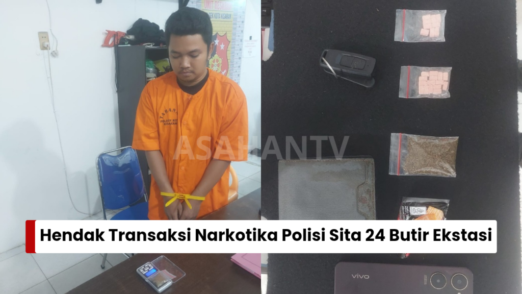 Hendak Transaksi Pengedar Narkotika Diamankan Polsek Kota Kisaran, Polisi Sita 24 Butir Ekstasi