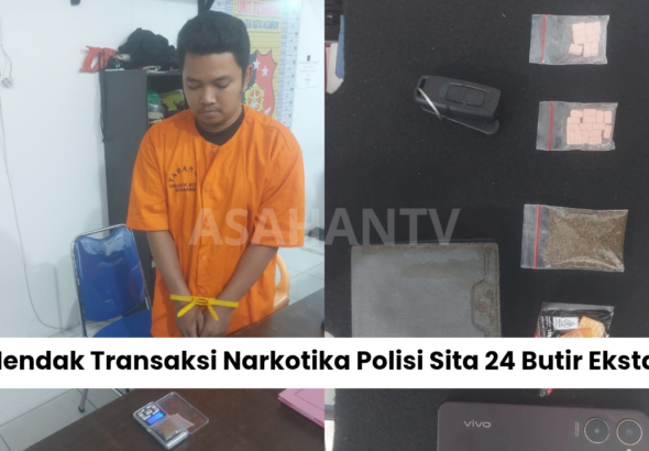 Hendak Transaksi Pengedar Narkotika Diamankan Polsek Kota Kisaran, Polisi Sita 24 Butir Ekstasi
