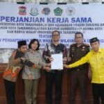 Wakil Wali Kota Ikuti Penandatanganan Nota Kesepahaman dan PKS Percepatan Pendaftaran Tanah Wakaf di Wilayah Kota Tanjungbalai