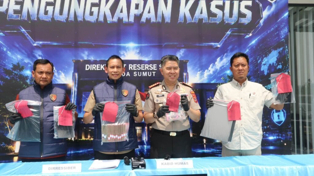Dua Orang Jadi Tersangka, Ditres Siber Polda Sumut Bongkar Jaringan Judi Online