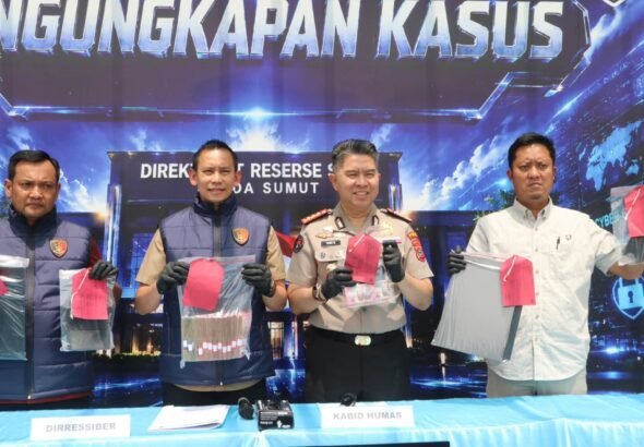 Dua Orang Jadi Tersangka, Ditres Siber Polda Sumut Bongkar Jaringan Judi Online